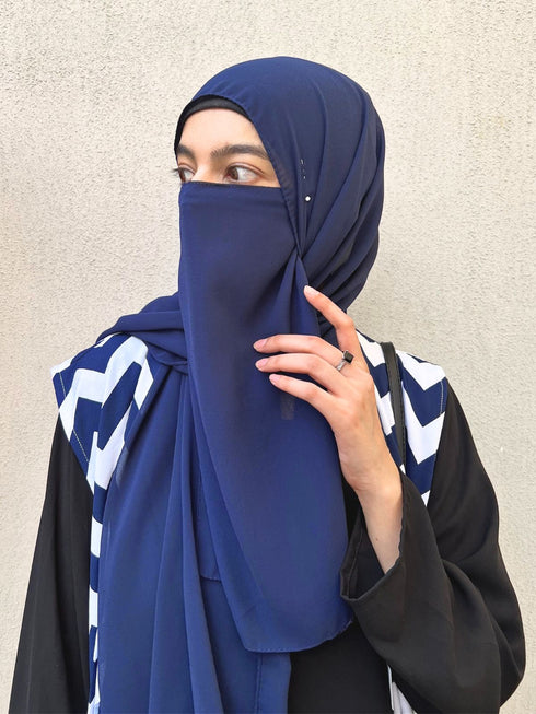 Matching Hijab and Niqab Set