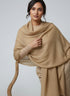Veloria Wool Shawl - Beige