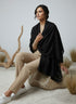 Veloria Wool Shawl - Black