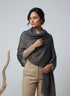Veloria Wool Shawl - Titanium Grey