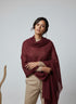 Veloria Wool Shawl - Maroon