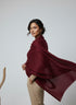 Veloria Wool Shawl - Maroon