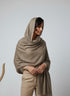 Veloria Wool Shawl - Sand