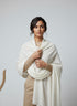 Veloria Wool Shawl - Off White