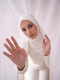 Organic Bamboo Jersey Hijab - White