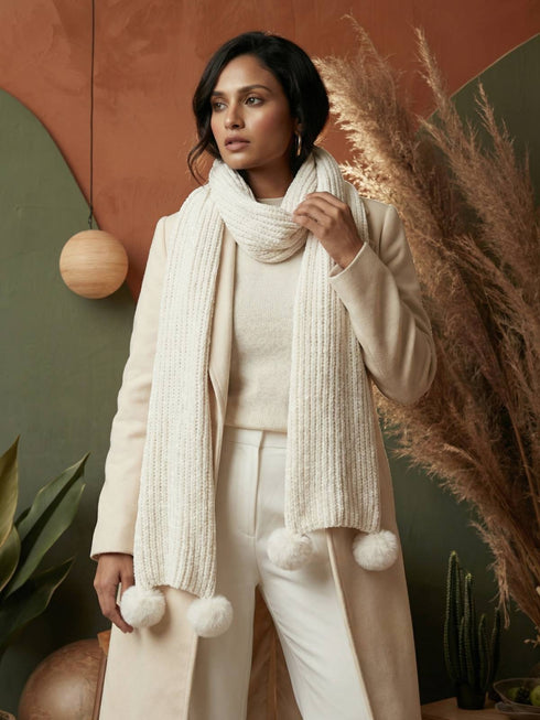 Snuggle-soft Muffler - White