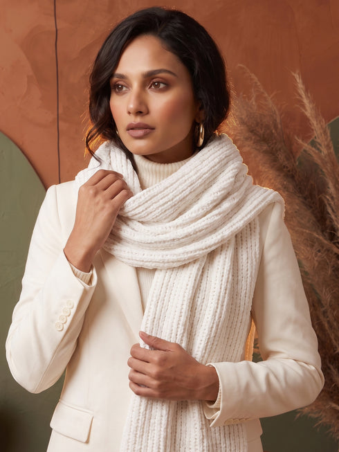 Snuggle-soft Muffler - White