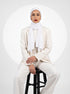 Ribbed Jersey Hijabs - White
