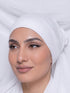 Built-in Magnet Hijab - White