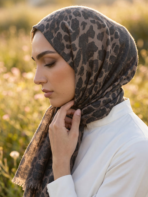 Wild Ember Printed Modal Hijab