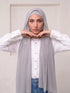 Built-in Magnet Hijab - Ash Grey