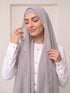 Built-in Magnet Hijab - Ash Grey