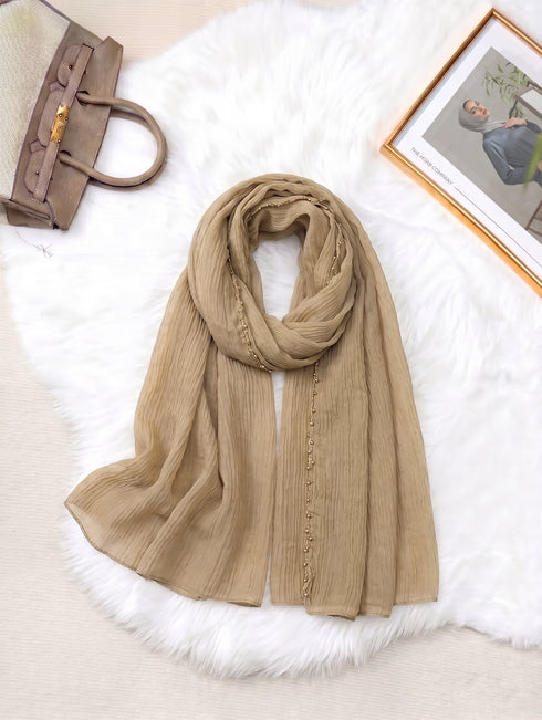 Zareen Lawn Hijab - Beige