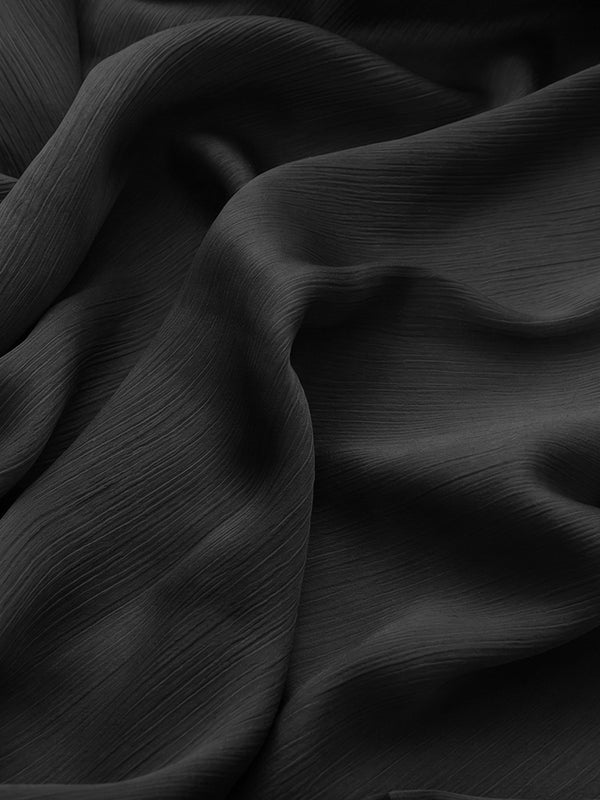 Matte Chiffon Hijab - Black