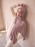 Organic Bamboo Jersey Hijab - Brownish Pink