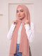Built-in Magnet Hijab - Coral