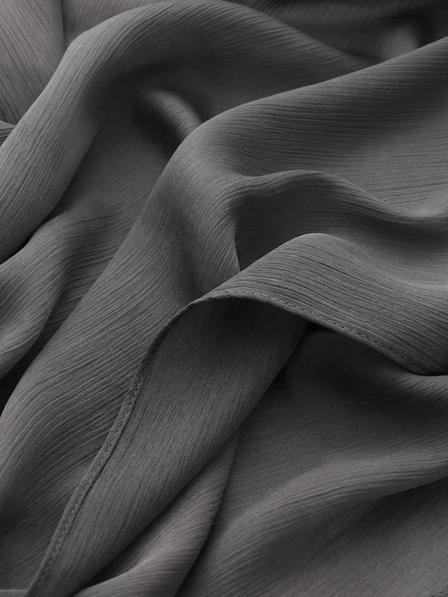 Matte Chiffon Hijab - Grey