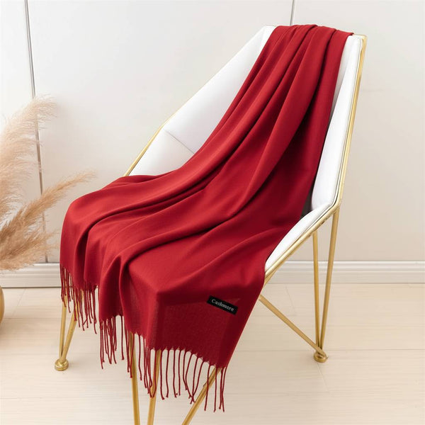 Cloud Cashmere Scarves - Cherry Red