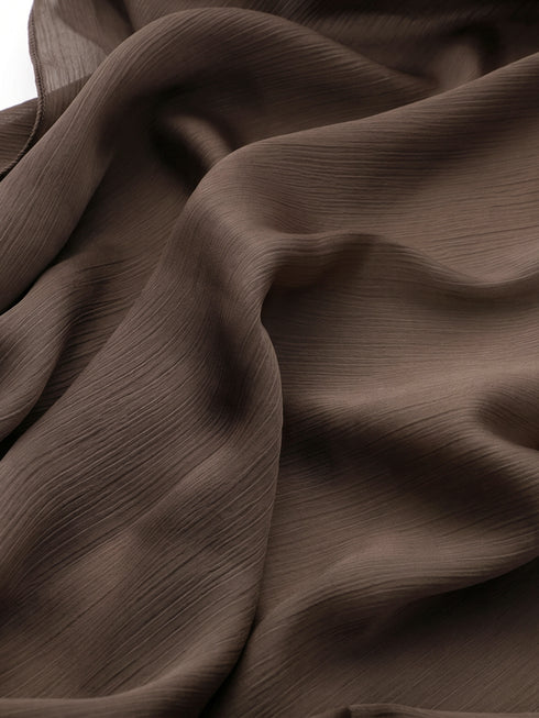 Matte Chiffon Hijab - Espresso