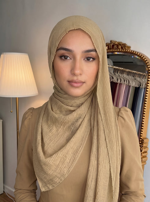 Zareen Lawn Hijab - Beige