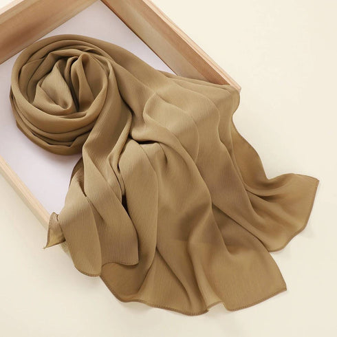 Matte Chiffon Hijab - Mellow Yellow