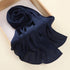 Matte Chiffon Hijab - Navy Blue