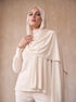 Organic Bamboo Jersey Hijab - Off White
