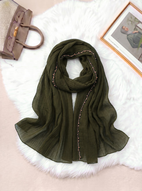Zareen Lawn Hijab - Olive
