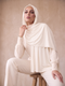 Organic Bamboo Jersey Hijab - Pearl White