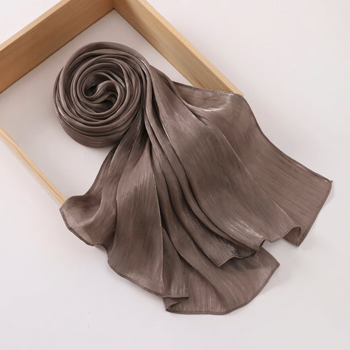 Aura Silky Organza Hijab - Espresso