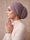 Organic Bamboo Jersey Hijab - Taupe Pink