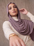 Organic Bamboo Jersey Hijab - Taupe Pink