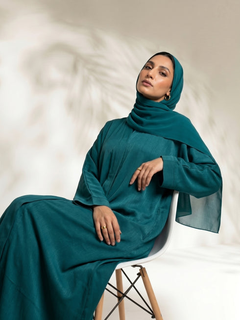 Midnight Teal Core Abaya