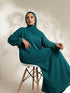 Midnight Teal Core Abaya