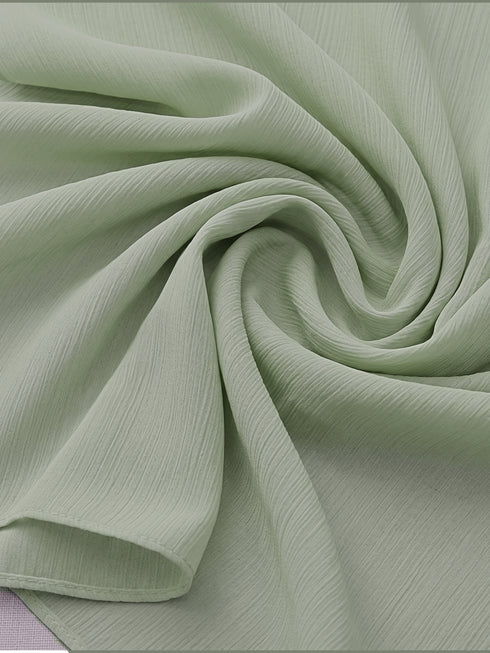 Matte Chiffon Hijab - Turquoise Green