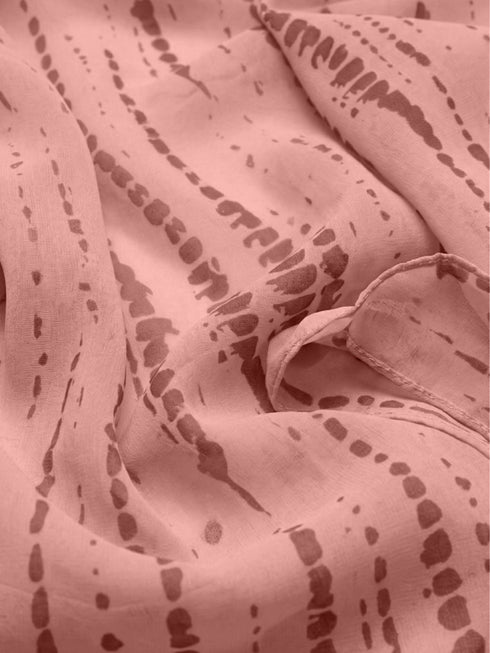 Tie & Dye Printed Hijab - Watermelon