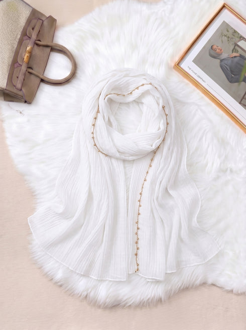 Zareen Lawn Hijab - White