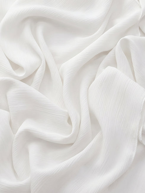 Matte Chiffon Hijab - White