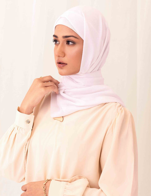 فقاعة شيفون - أبيض