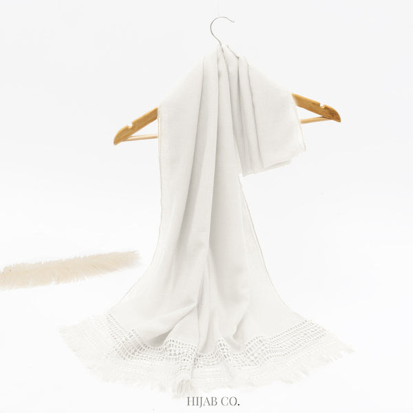 حجاب شيون لاون - أبيض