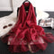 Luxe Pearls - Cherry Printed Silks - The Hijab Company