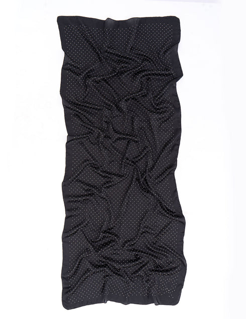 حجاب حرير حجري - أسود