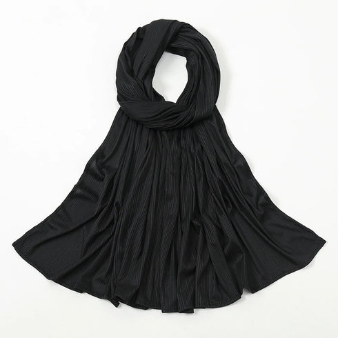 Ribbed Jersey Hijabs - Black