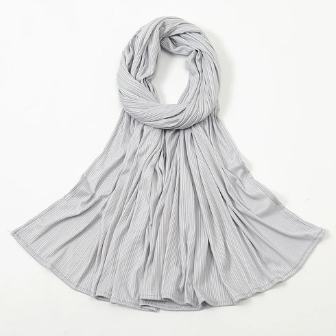 Ribbed Jersey Hijabs - Ash