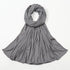 Ribbed Jersey Hijabs - Charcoal