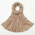 Ribbed Jersey Hijabs - Chestnut