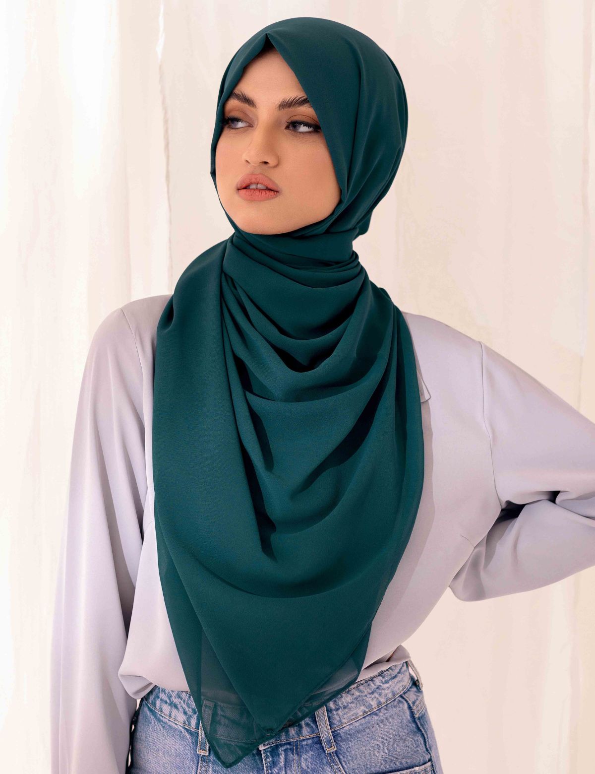 chiffon dupatta hijab