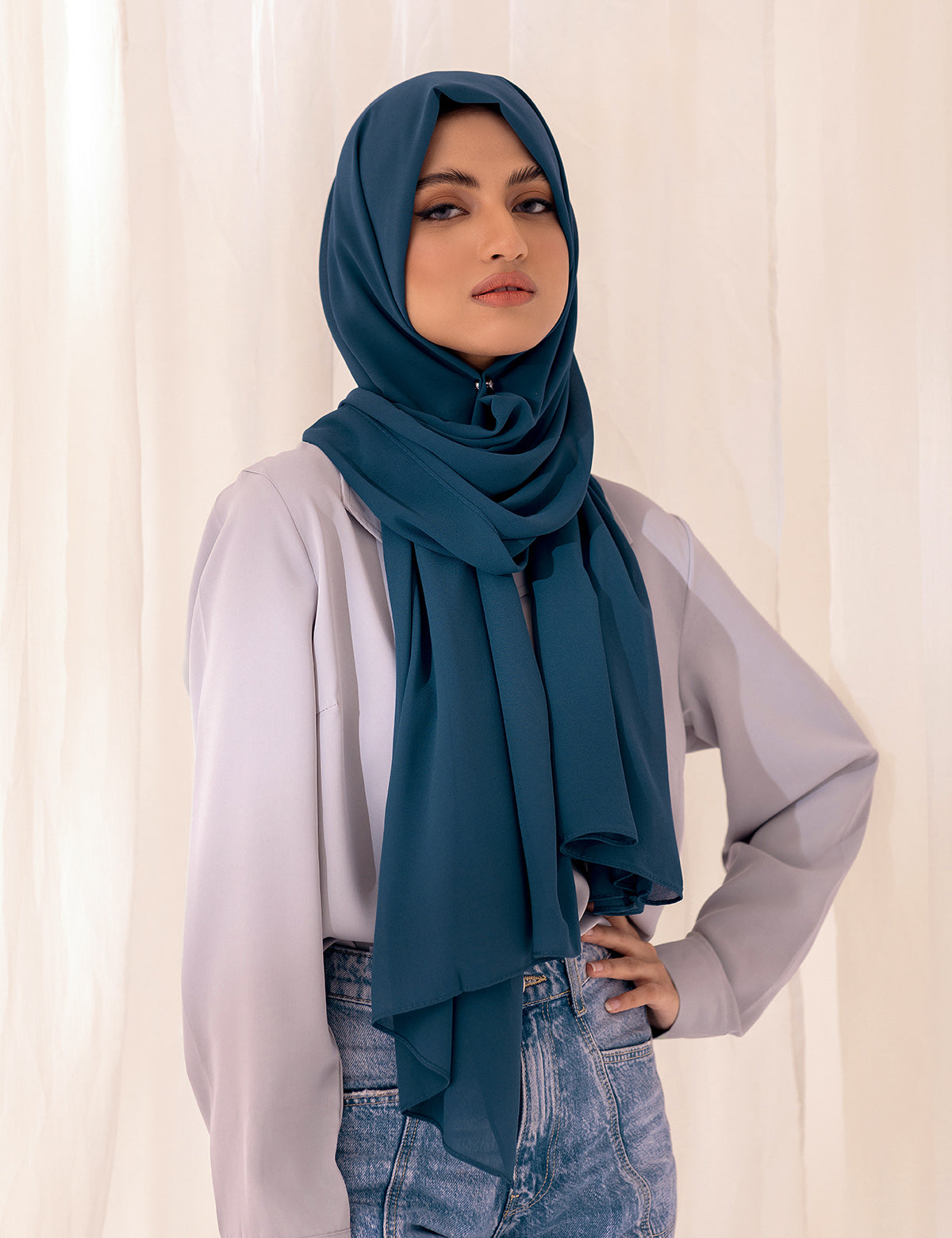Plain Georgette Chiffon Scarves Hijabs The Hijab Company