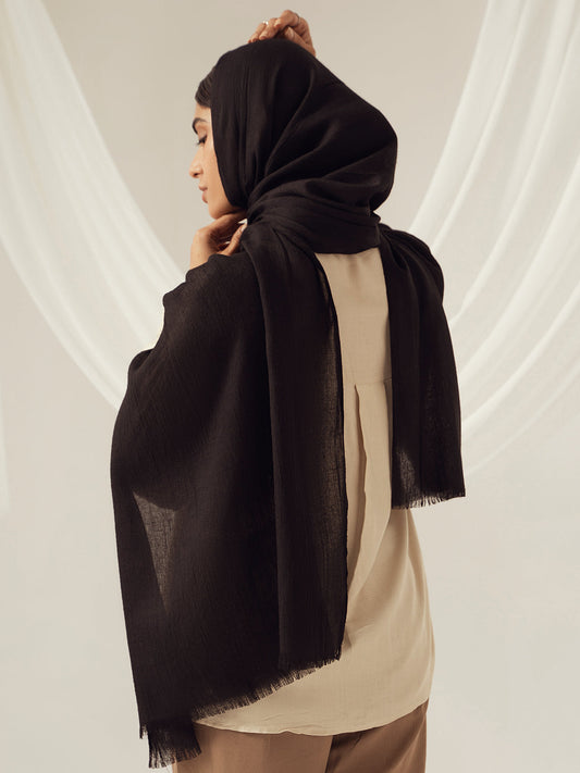 Eco-Luxe Scarves & Hijabs - Black